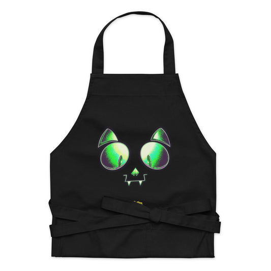 Skelecat Organic Cotton Apron w Pocket [Multiple Colors] [FREE SHIPPING]