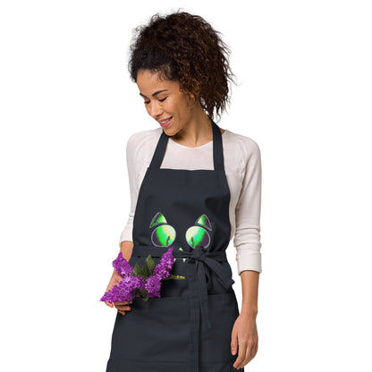 Skelecat Organic Cotton Apron w Pocket [Multiple Colors] [FREE SHIPPING]