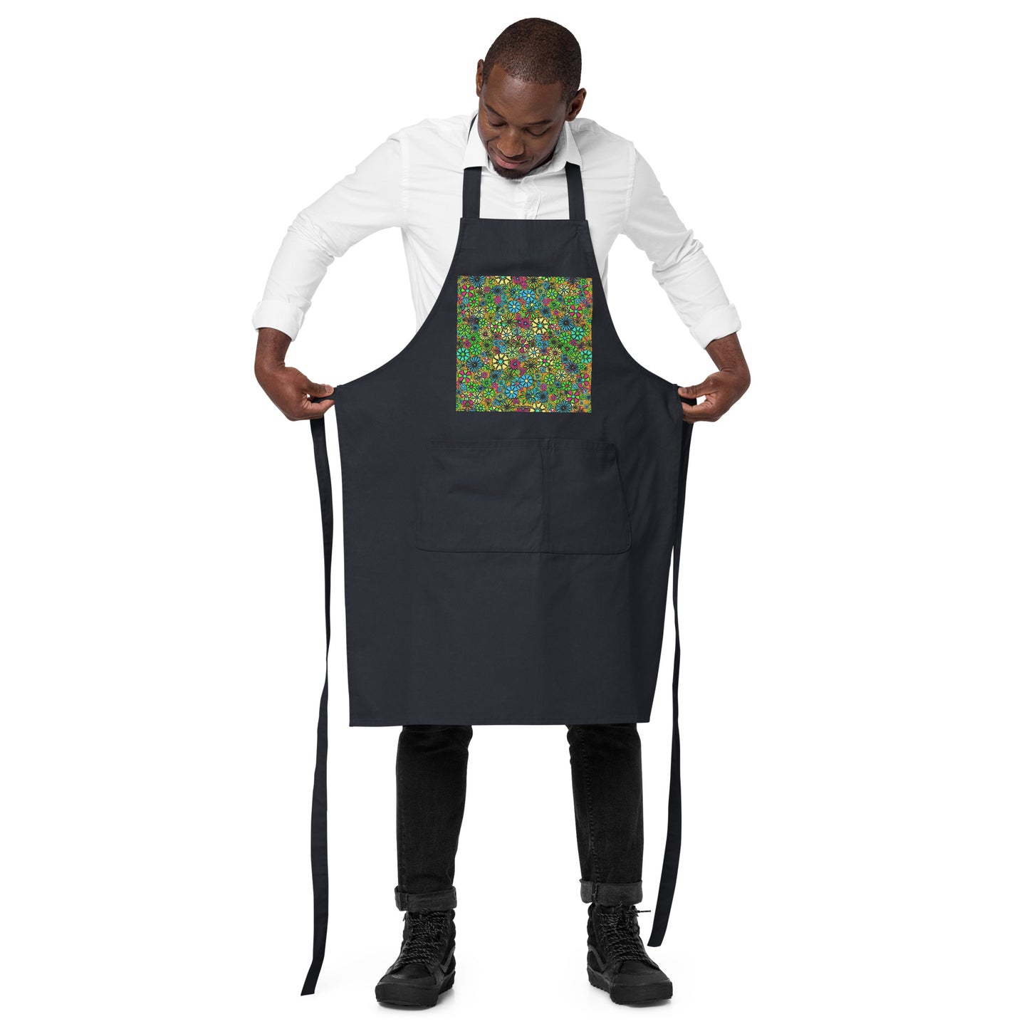 Forbidden Flower [AUTUMN] Organic Cotton Apron w Pocket [Multiple Colors] [FREE SHIPPING]