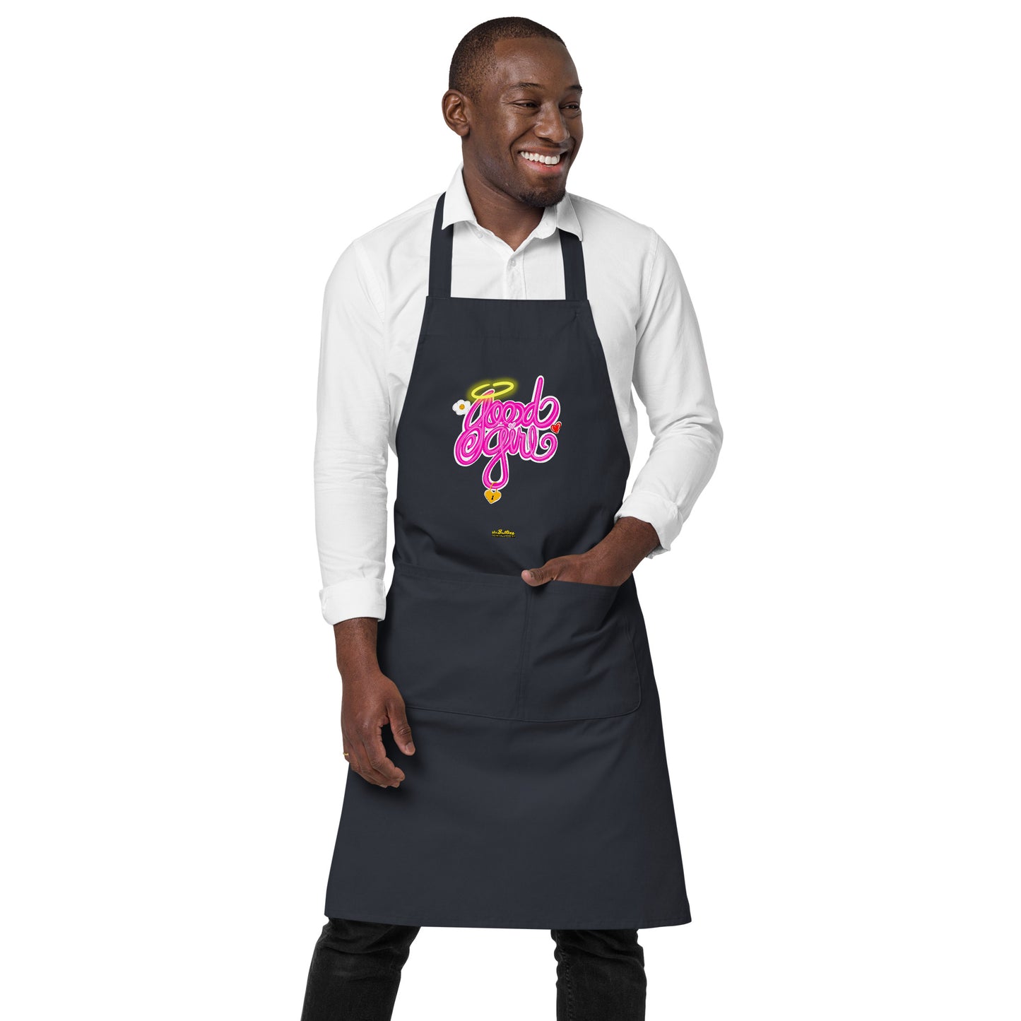 Good Girl Organic Cotton Apron w Pocket [Multiple Colors] [FREE SHIPPING]