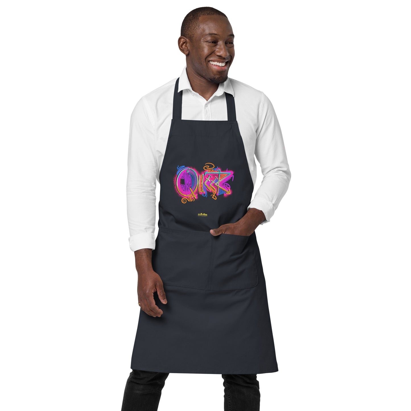 Queer Pride Organic Cotton Apron w Pocket [Multiple Colors] [FREE SHIPPING]