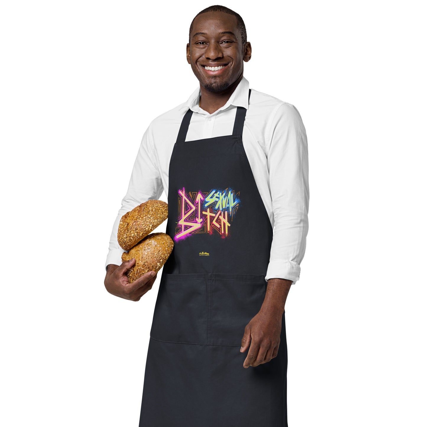 Bisexual Bitch Organic Cotton Apron w Pocket [Multiple Colors] [FREE SHIPPING]