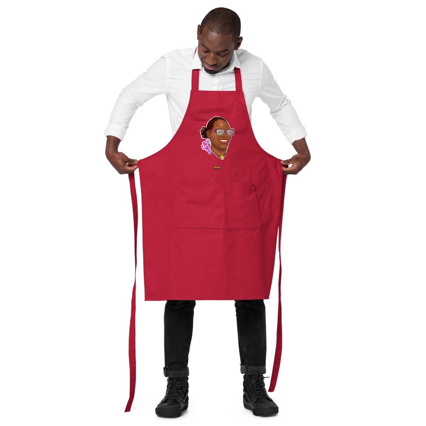 Tayla Organic Cotton Apron w Pocket [Multiple Colors] [FREE SHIPPING]