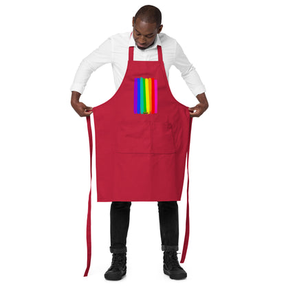 Reclaim the Rainbow Organic Cotton Apron w Pocket [Multiple Colors] [FREE SHIPPING]