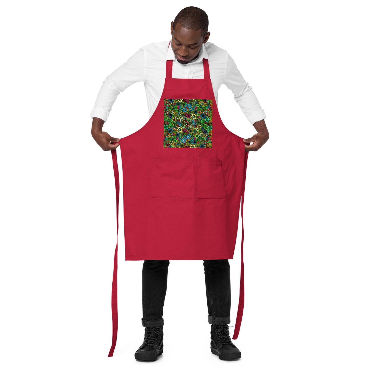 Forbidden Flower [AUTUMN] Organic Cotton Apron w Pocket [Multiple Colors] [FREE SHIPPING]