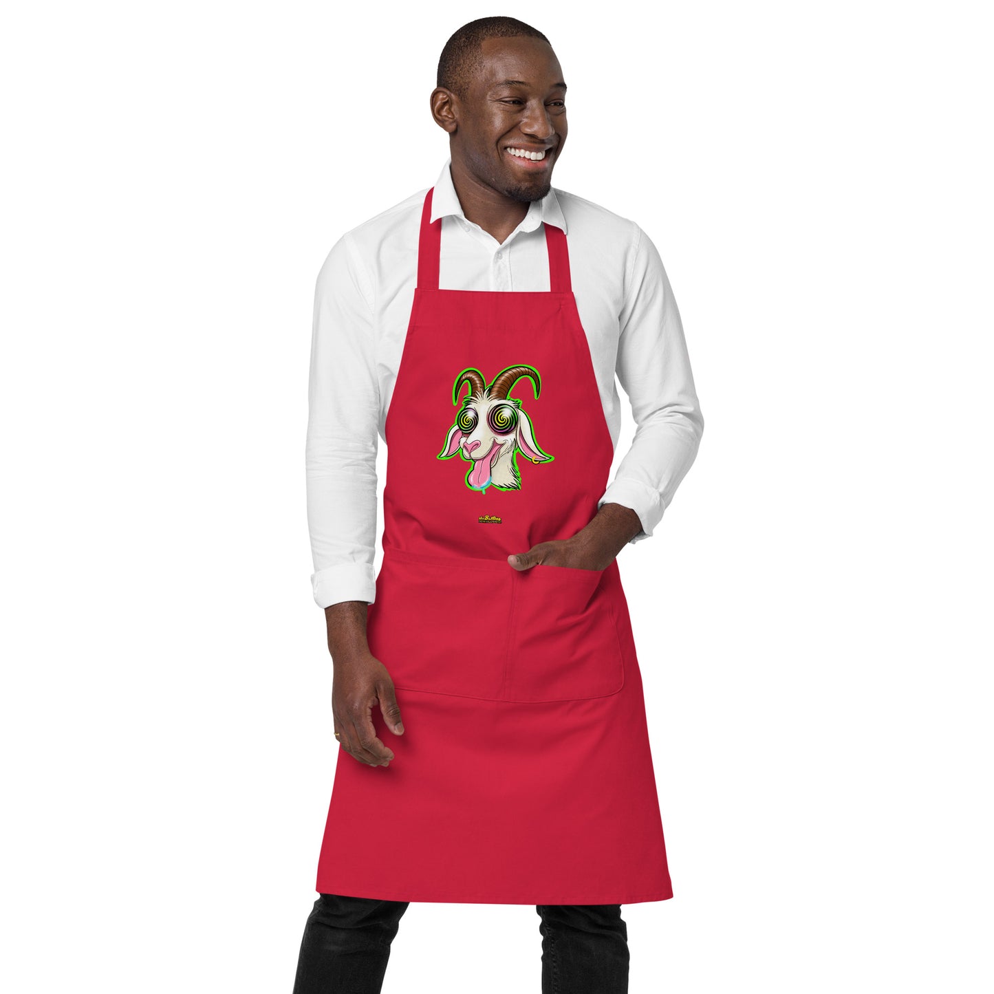 Horny Goat Organic Cotton Apron w Pocket [Multiple Colors] [FREE SHIPPING]