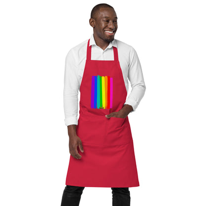 Reclaim the Rainbow Organic Cotton Apron w Pocket [Multiple Colors] [FREE SHIPPING]