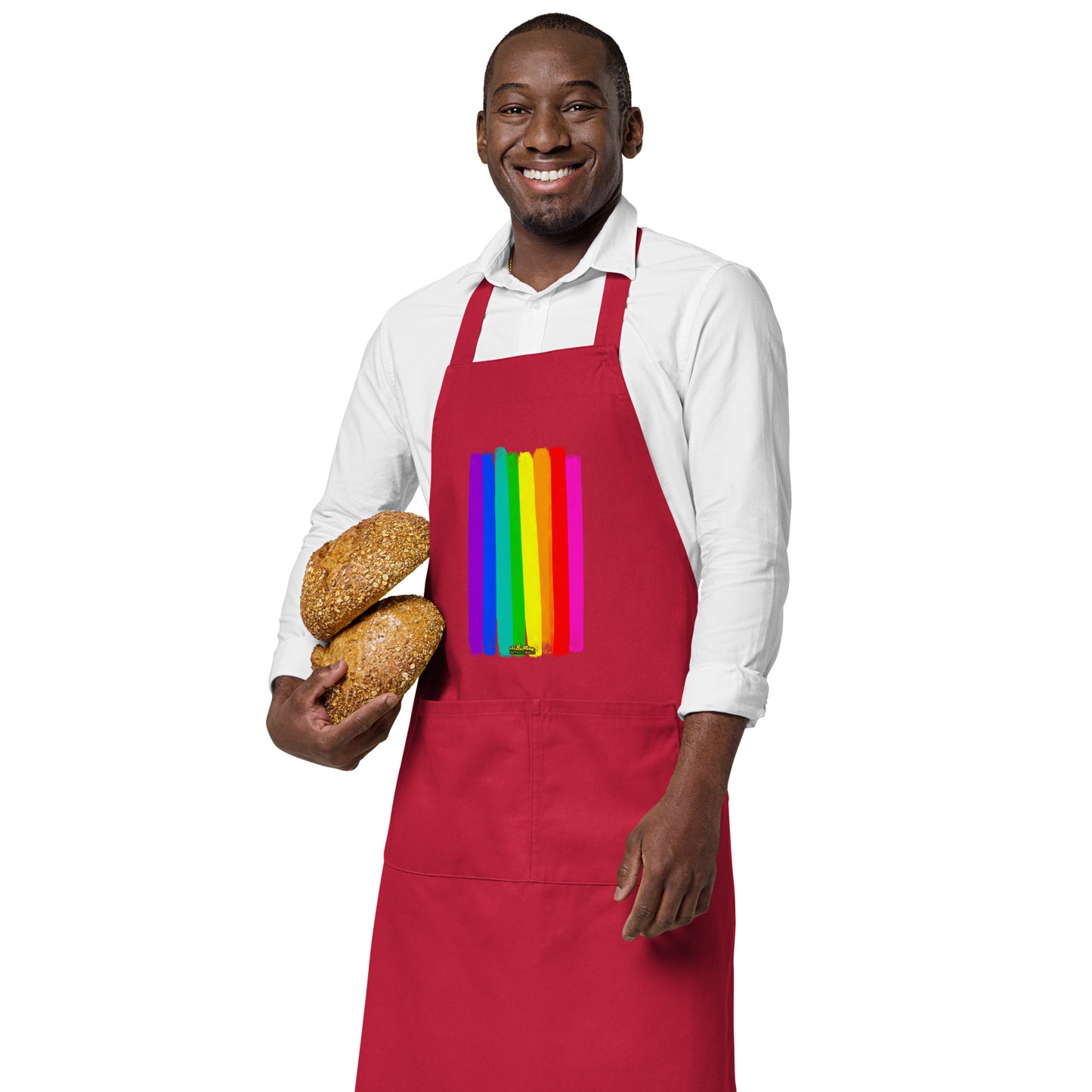 Reclaim the Rainbow Organic Cotton Apron w Pocket [Multiple Colors] [FREE SHIPPING]