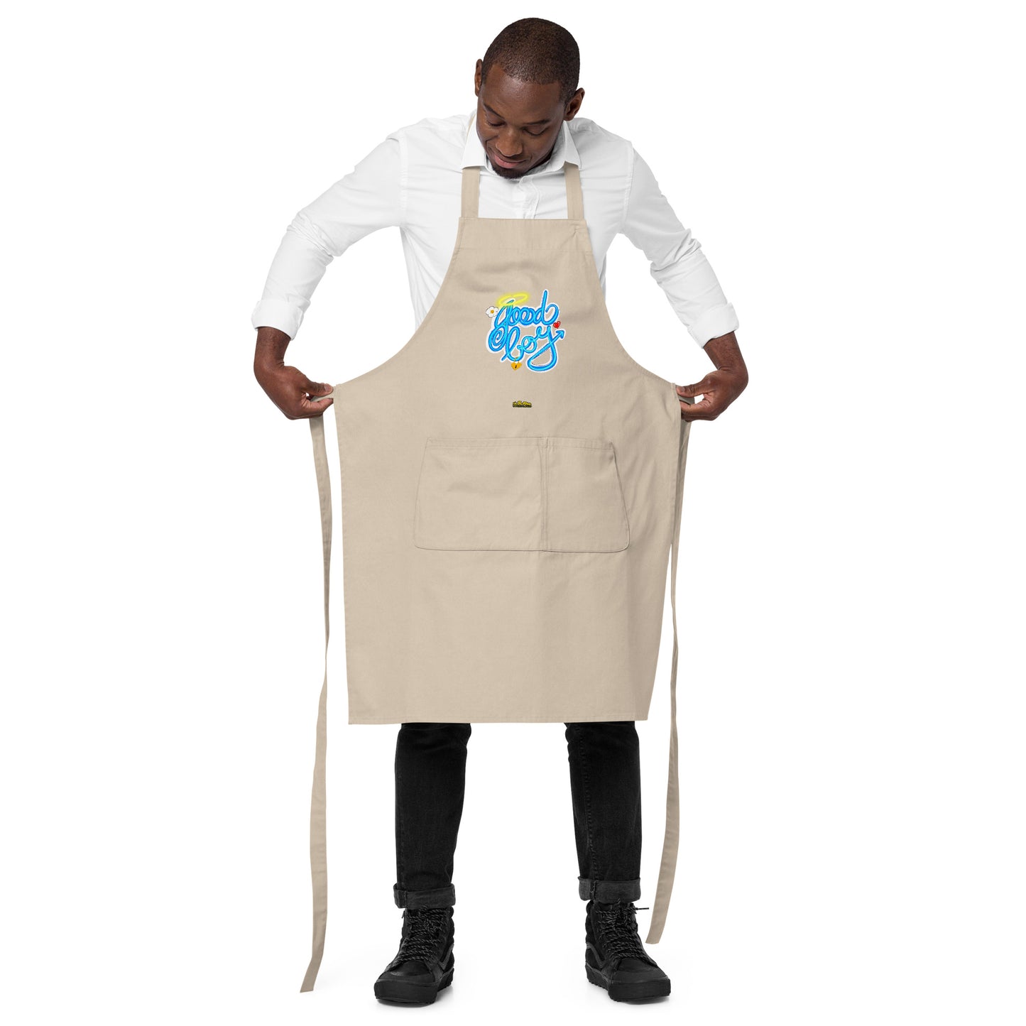 Good Boy Organic Cotton Apron w Pocket [Multiple Colors] [FREE SHIPPING]