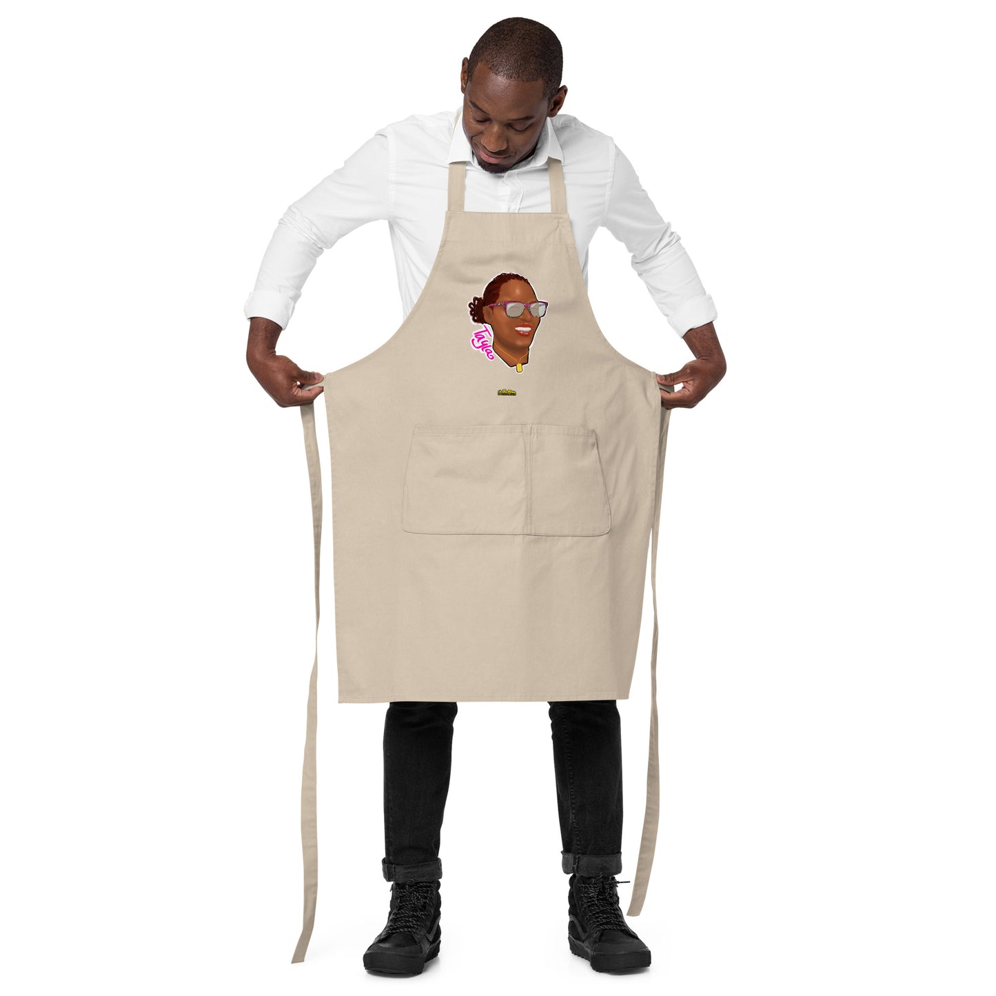 Tayla Organic Cotton Apron w Pocket [Multiple Colors] [FREE SHIPPING]