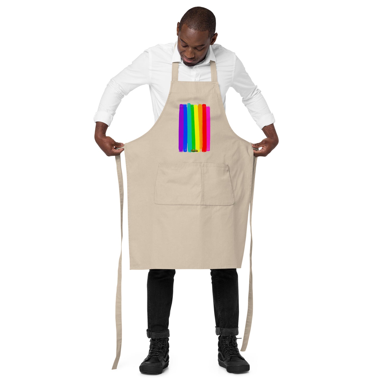 Reclaim the Rainbow Organic Cotton Apron w Pocket [Multiple Colors] [FREE SHIPPING]