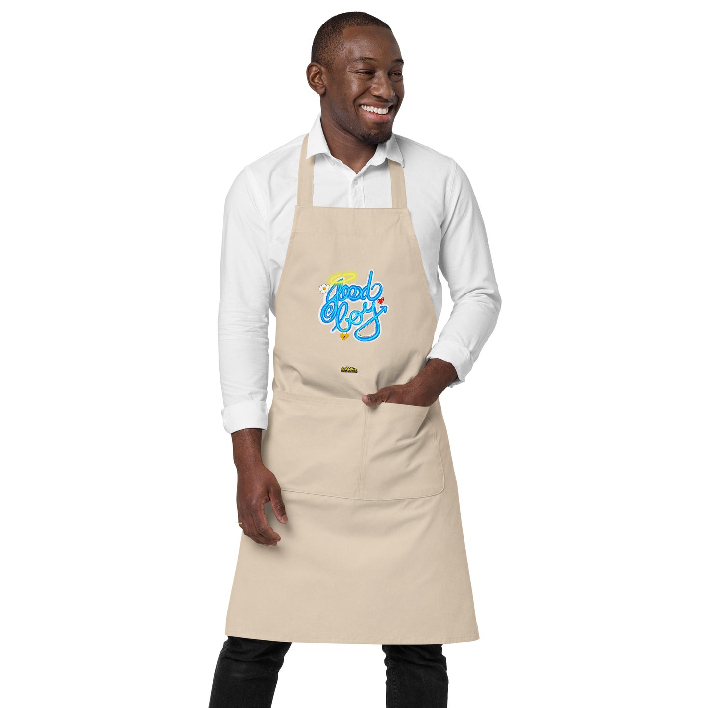 Good Boy Organic Cotton Apron w Pocket [Multiple Colors] [FREE SHIPPING]