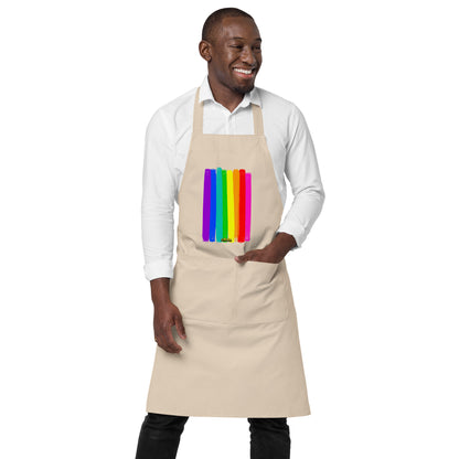 Reclaim the Rainbow Organic Cotton Apron w Pocket [Multiple Colors] [FREE SHIPPING]