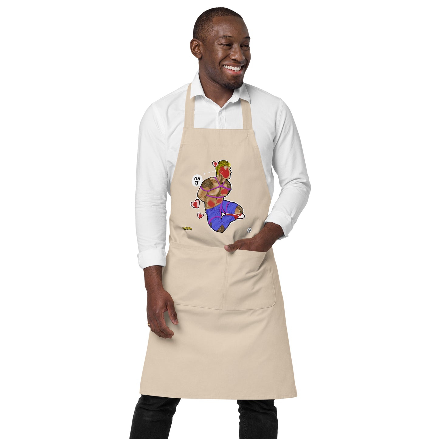 Tied Up Organic Cotton Apron w Pocket [Multiple Colors] [FREE SHIPPING]