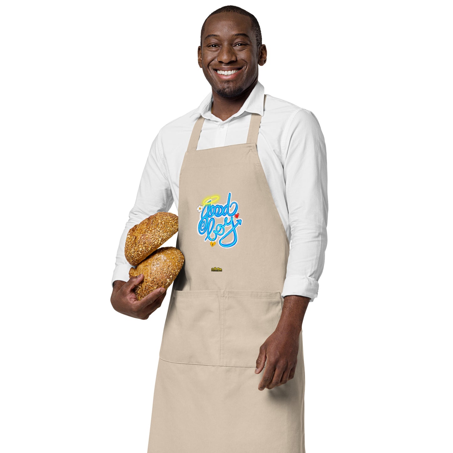 Good Boy Organic Cotton Apron w Pocket [Multiple Colors] [FREE SHIPPING]