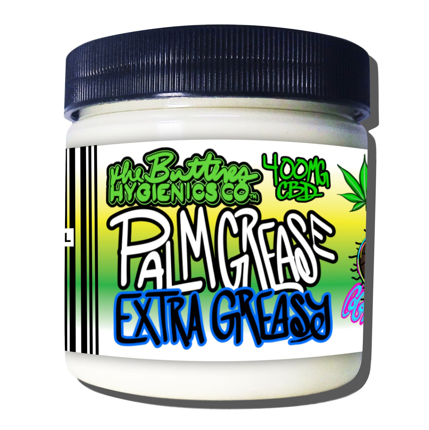 Palm Grease: EXTRA GREASY (UNSCENTED) w 400MG CBD | Greasy, Slippery, Infused