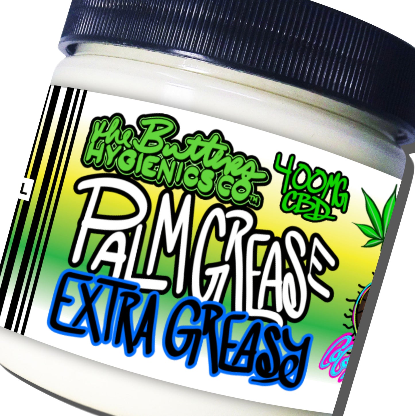 Palm Grease: EXTRA GREASY (UNSCENTED) w 400MG CBD | Greasy, Slippery, Infused