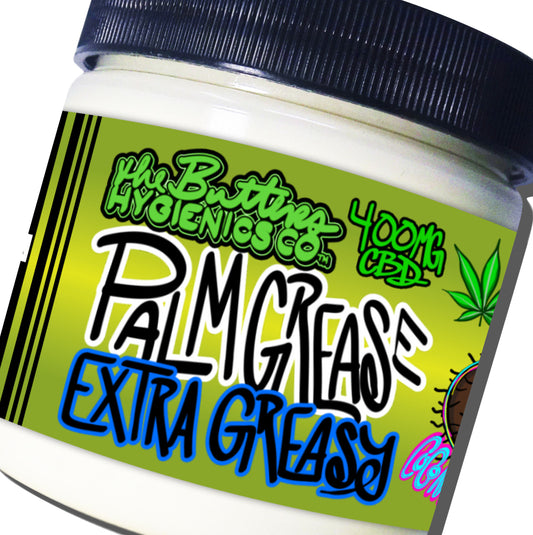 Palm Grease: EXTRA GREASY w 400MG CBD | Greasy, Slippery, Scented, Infused