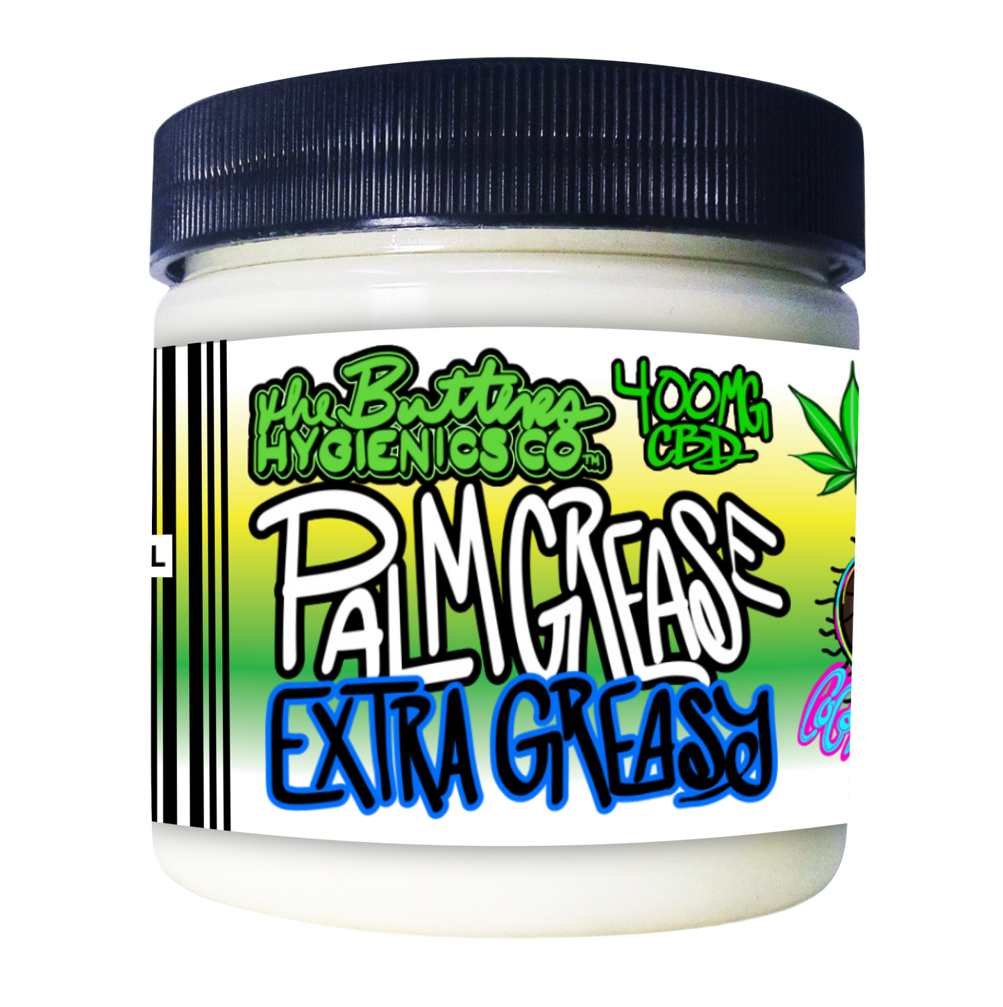 Palm Grease: EXTRA GREASY (UNSCENTED) w 400MG CBD | Greasy, Slippery, Infused