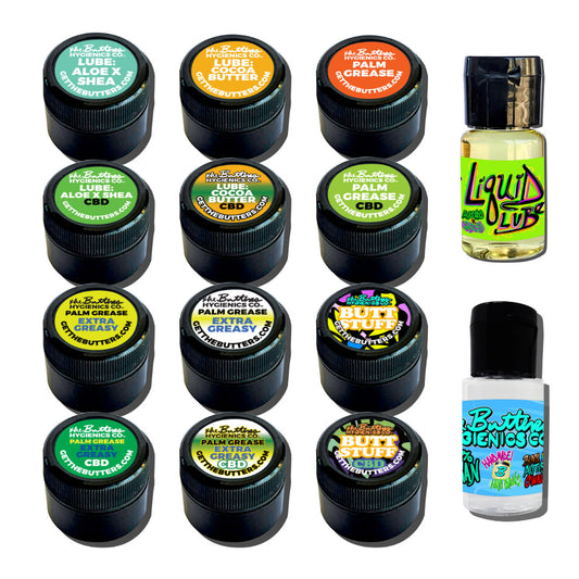 Butters Lube Sampler - Complete Collection Mini (14 0.5oz Lubes!)