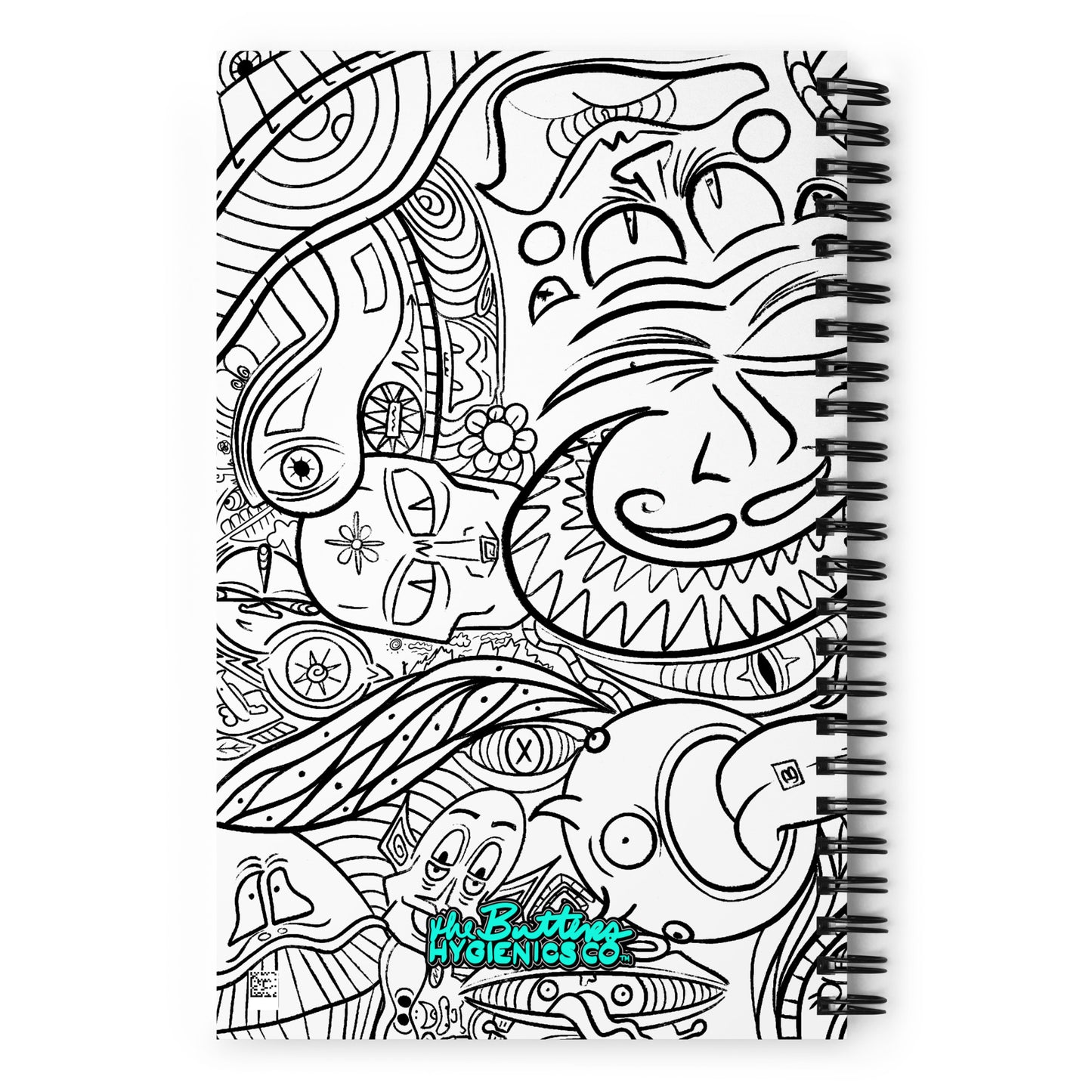 Psychadelia {WHITE} - Spiral Notebook for Your Creativity, Thoughts & Feelings [FREE SHIPPING]