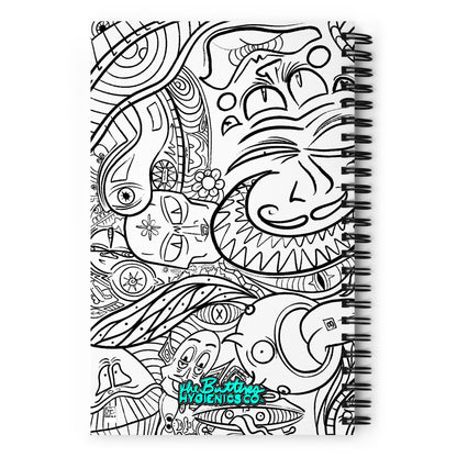 Psychadelia {WHITE} - Spiral Notebook for Your Creativity, Thoughts & Feelings [FREE SHIPPING]