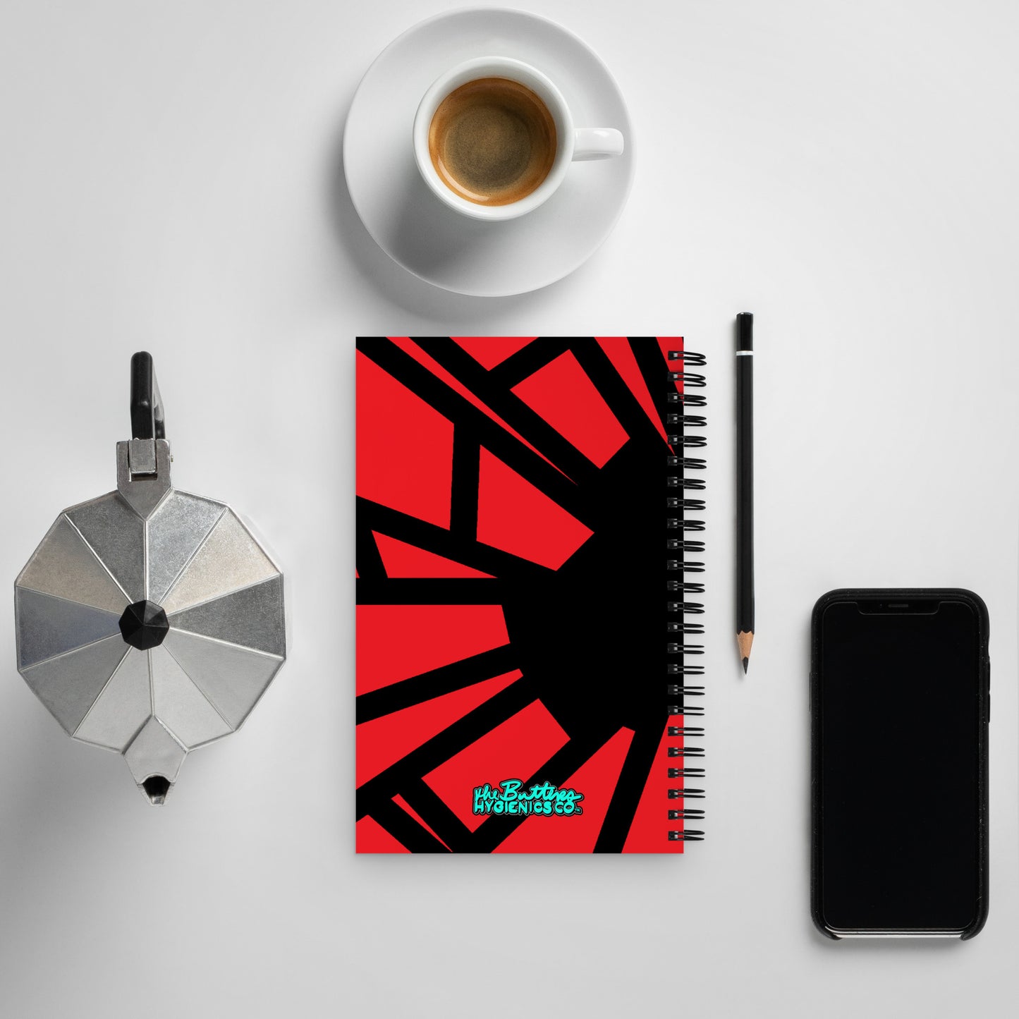 Shattered in Alizarin - Spiral Notebook for Your Creativity, Thoughts & Feelings [FREE SHIPPING]