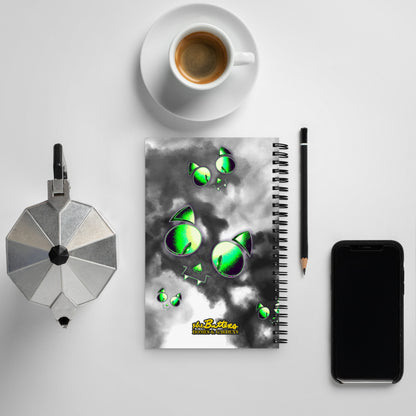 SKELECAT (MIST) - Spiral Notebook for Your Creativity, Thoughts & Feelings [FREE SHIPPING]