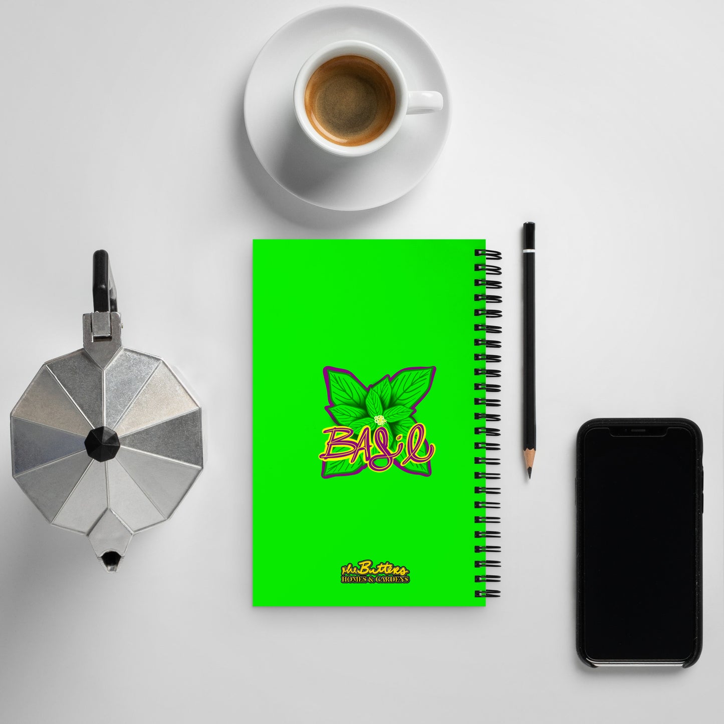 BASIL - Spiral Notebook for Your Creativity, Thoughts & Feelings [FREE SHIPPING]