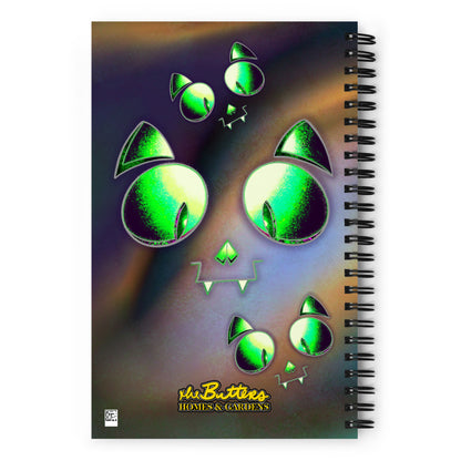 Skelecat [abstract1] - Spiral Notebook for Your Creativity, Thoughts & Feelings [FREE SHIPPING]