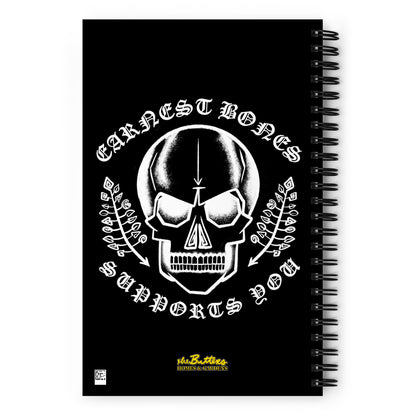 Earnest Bones "Loves You/Supports You" | Spiral Notebook for Your Creativity, Thoughts & Feelings [FREE SHIPPING]