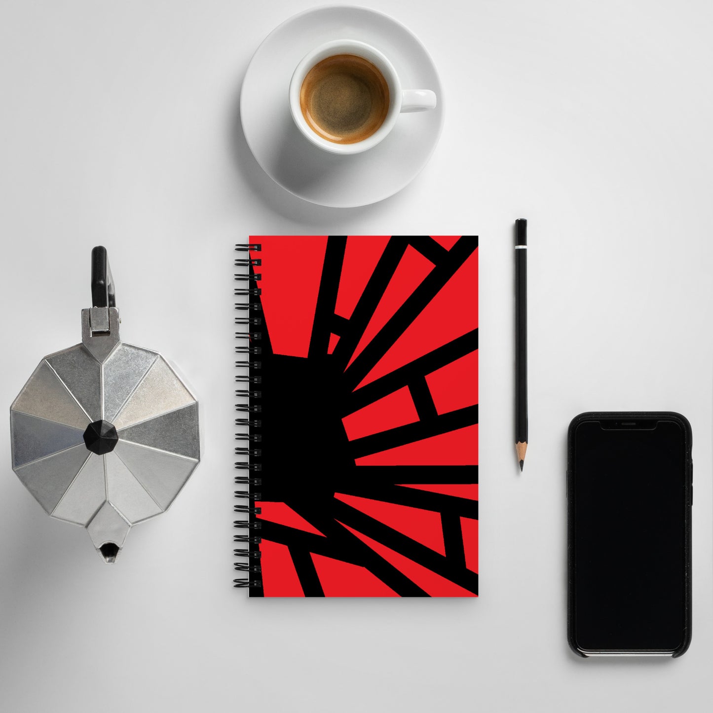 Shattered in Alizarin - Spiral Notebook for Your Creativity, Thoughts & Feelings [FREE SHIPPING]