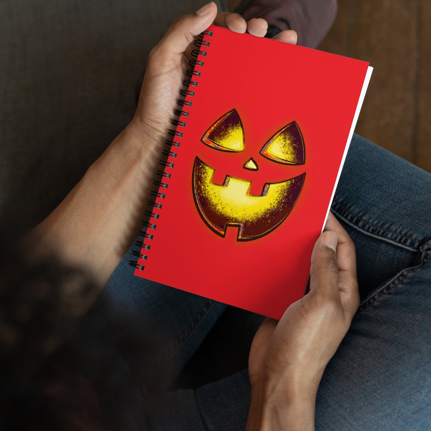 Mr Spookington (ALIZARIN) - Spiral Notebook for Your Creativity, Thoughts & Feelings [FREE SHIPPING]