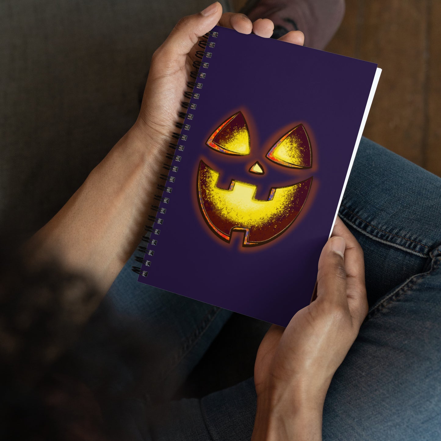 Mr Spookington (Deep Purple) - Spiral Notebook for Your Creativity, Thoughts & Feelings [FREE SHIPPING]