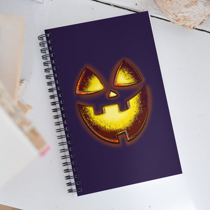 Mr Spookington (Deep Purple) - Spiral Notebook for Your Creativity, Thoughts & Feelings [FREE SHIPPING]