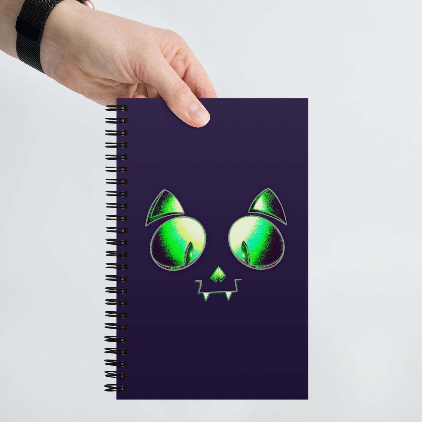 Skelecat (Purple) - Spiral Notebook for Your Creativity, Thoughts & Feelings [FREE SHIPPING]