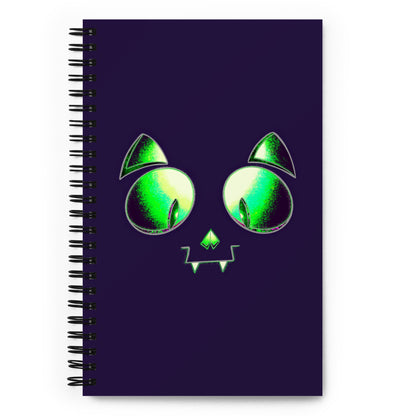 Skelecat (Purple) - Spiral Notebook for Your Creativity, Thoughts & Feelings [FREE SHIPPING]