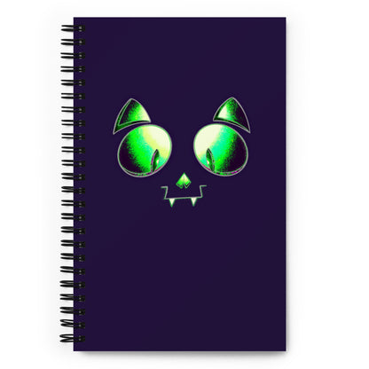 Skelecat (Deep Purple) - Spiral Notebook for Your Creativity, Thoughts & Feelings [FREE SHIPPING]