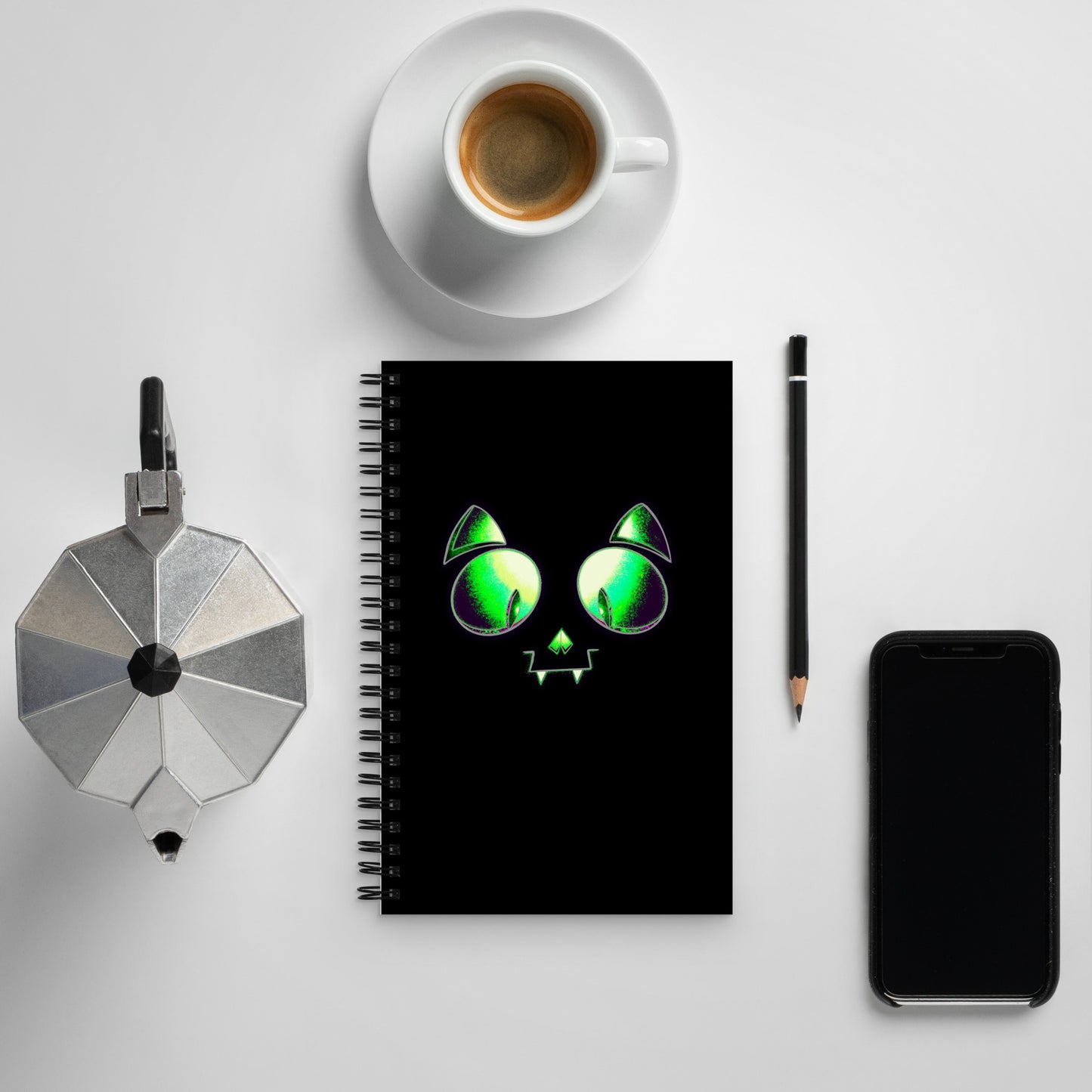 SKELECAT (VOID) - Spiral Notebook for Your Creativity, Thoughts & Feelings [FREE SHIPPING]