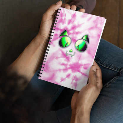 Skelecat (TieDye) - Spiral Notebook for Your Creativity, Thoughts & Feelings [FREE SHIPPING]