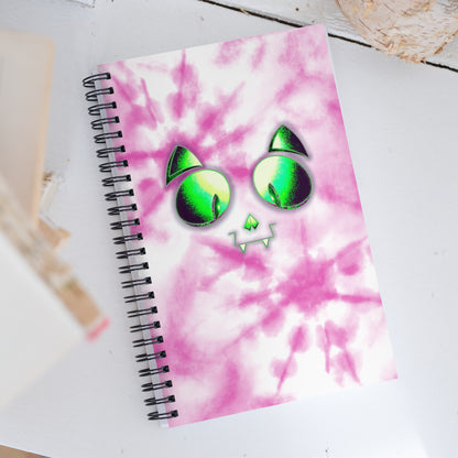 Skelecat (TieDye) - Spiral Notebook for Your Creativity, Thoughts & Feelings [FREE SHIPPING]