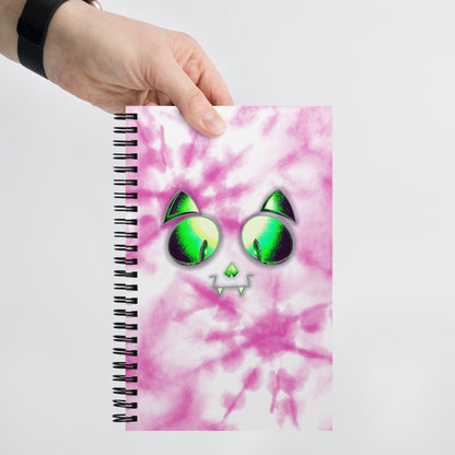 Skelecat (TieDye) - Spiral Notebook for Your Creativity, Thoughts & Feelings [FREE SHIPPING]