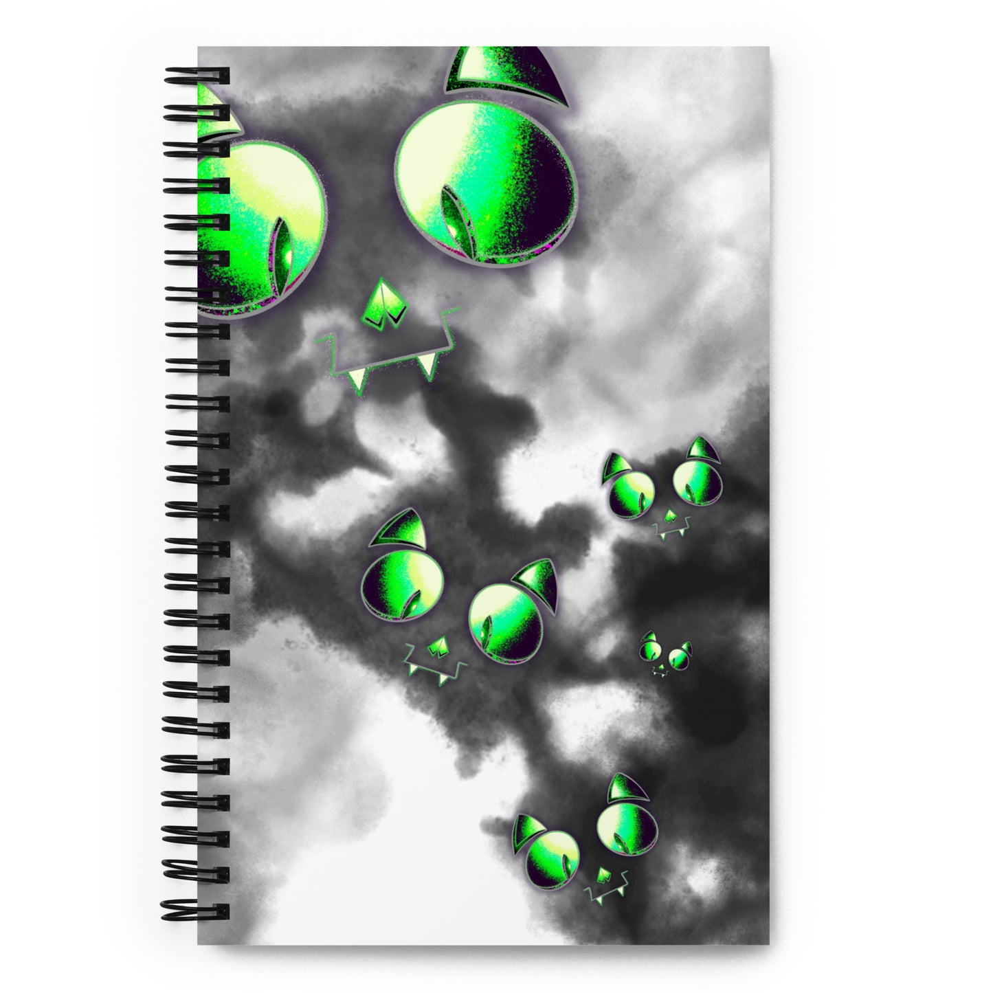 SKELECAT (MIST) - Spiral Notebook for Your Creativity, Thoughts & Feelings [FREE SHIPPING]