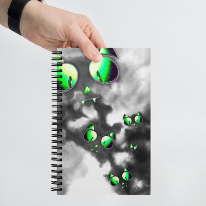 SKELECAT (MIST) - Spiral Notebook for Your Creativity, Thoughts & Feelings [FREE SHIPPING]