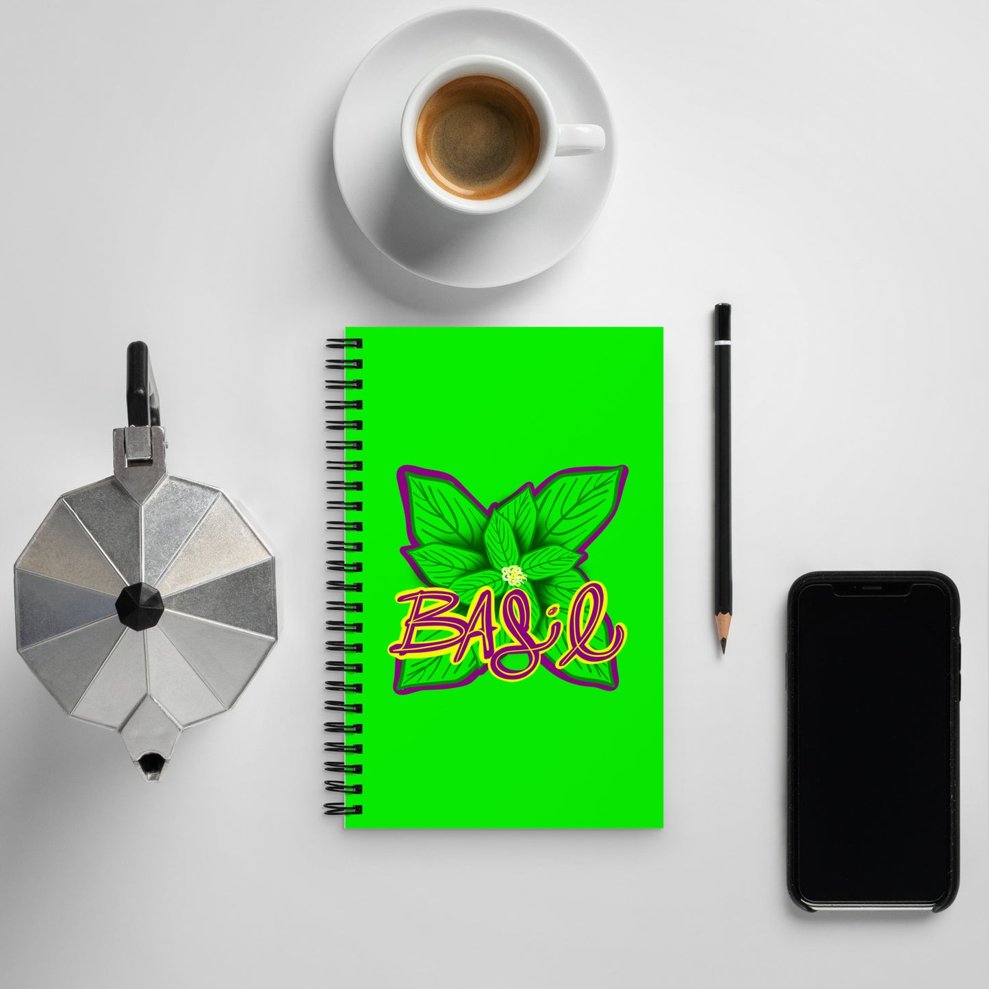 BASIL - Spiral Notebook for Your Creativity, Thoughts & Feelings [FREE SHIPPING]