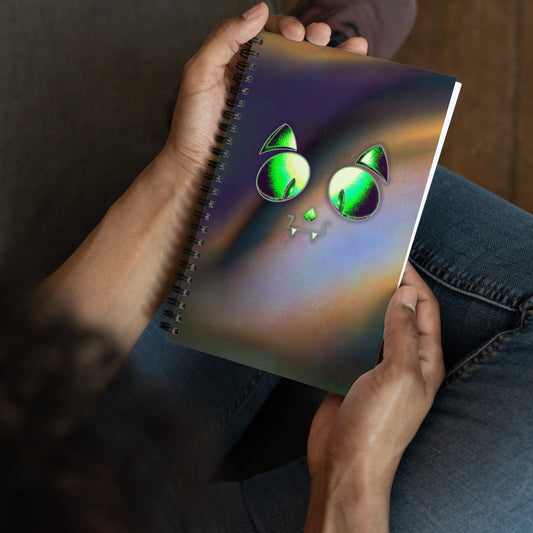 Skelecat [abstract1] - Spiral Notebook for Your Creativity, Thoughts & Feelings [FREE SHIPPING]