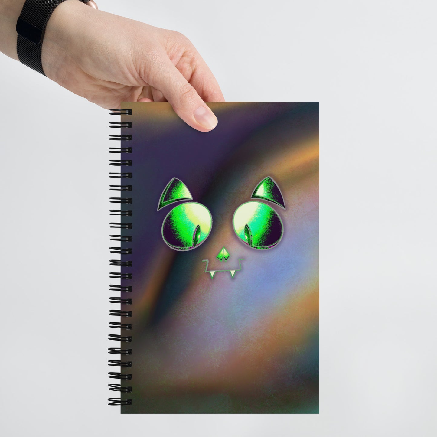 Skelecat [abstract1] - Spiral Notebook for Your Creativity, Thoughts & Feelings [FREE SHIPPING]