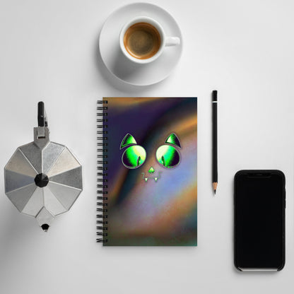 Skelecat [abstract1] - Spiral Notebook for Your Creativity, Thoughts & Feelings [FREE SHIPPING]