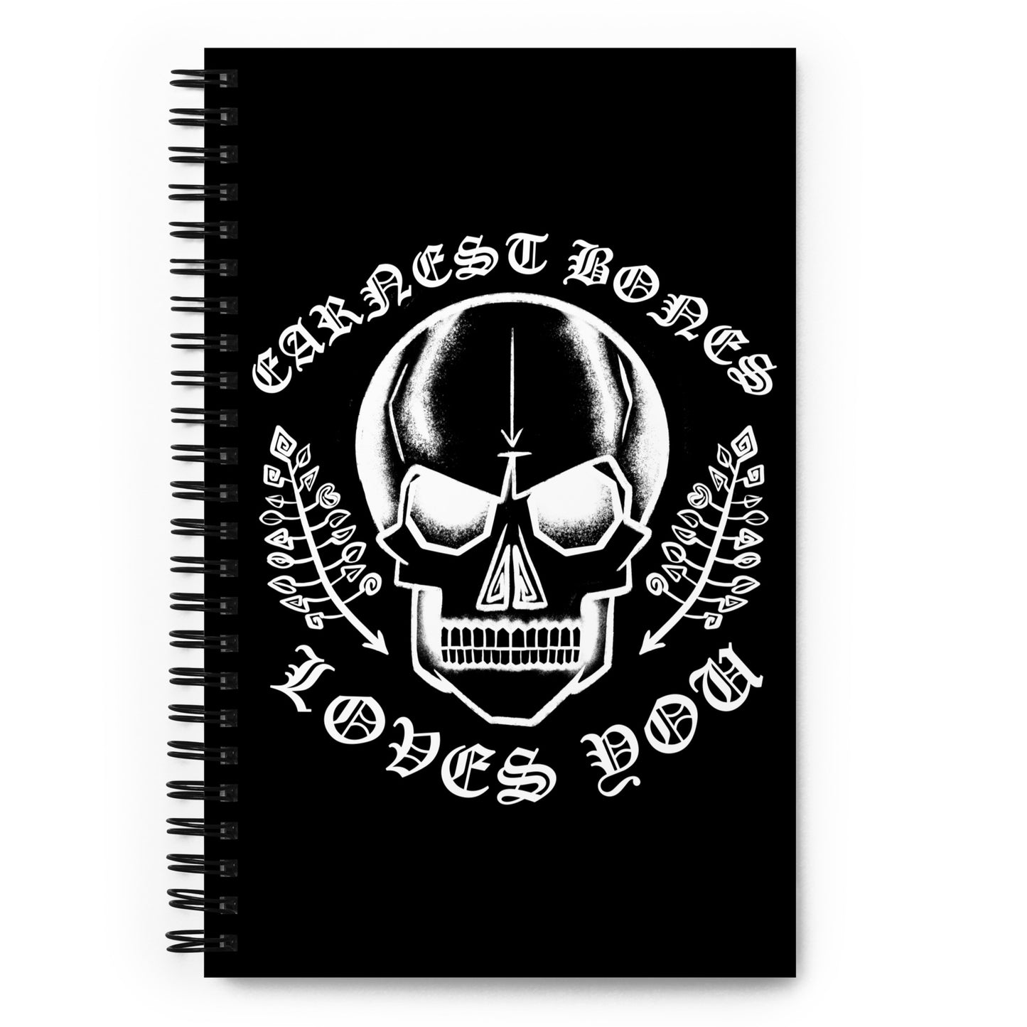 Earnest Bones "Loves You/Supports You" | Spiral Notebook for Your Creativity, Thoughts & Feelings [FREE SHIPPING]