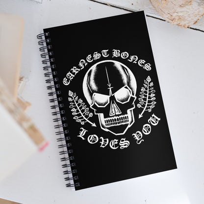 Earnest Bones "Loves You/Supports You" | Spiral Notebook for Your Creativity, Thoughts & Feelings [FREE SHIPPING]